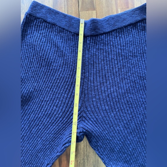 Free People beach sweater knit blue joggers - Picture 4 of 13
